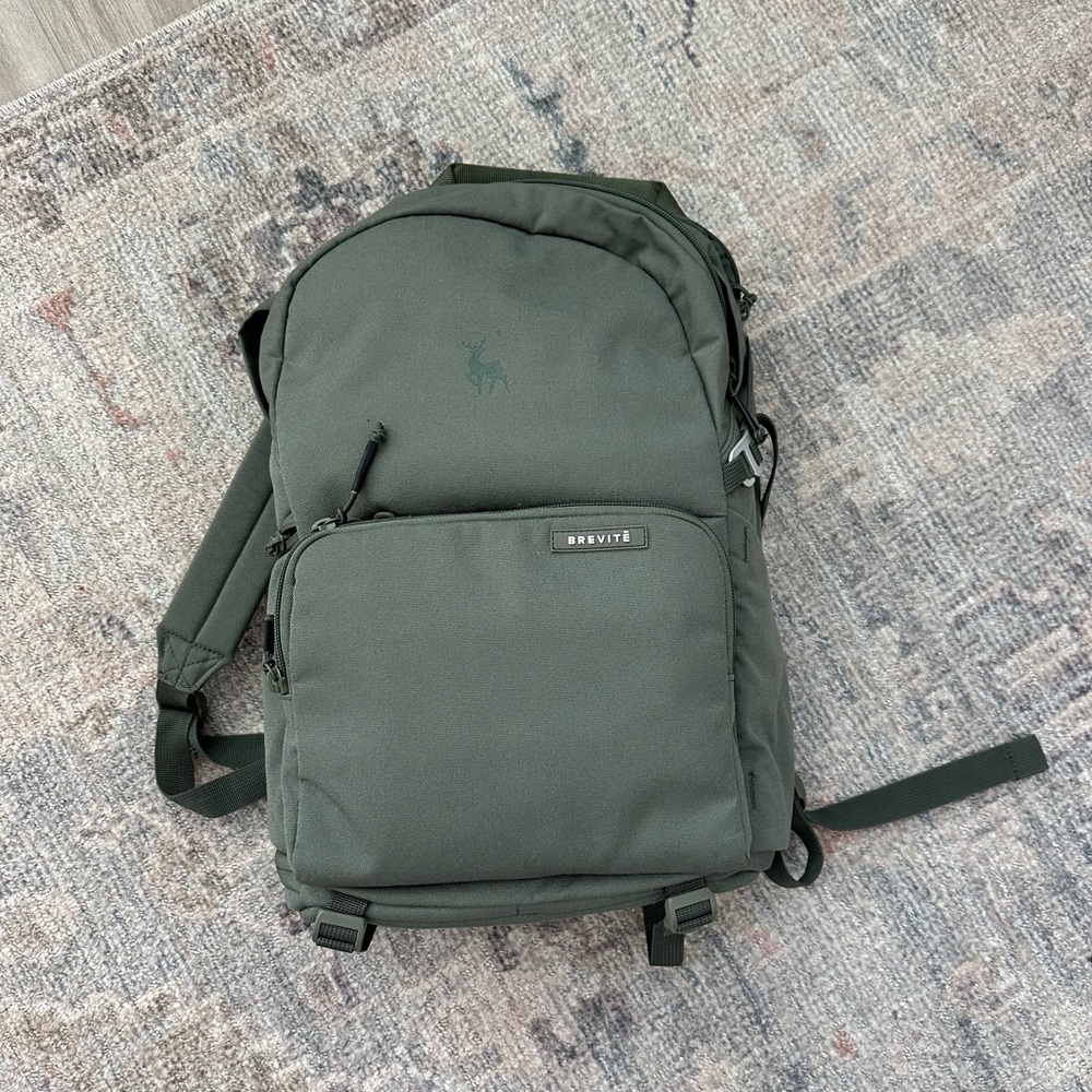 Brevite Olive Green Backpack